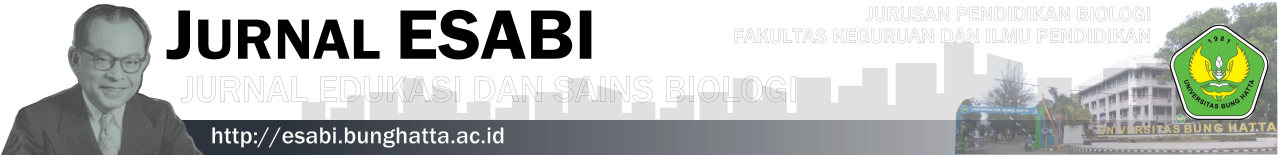 Jurnal Edukasi dan Sains Biologi (ESABI)